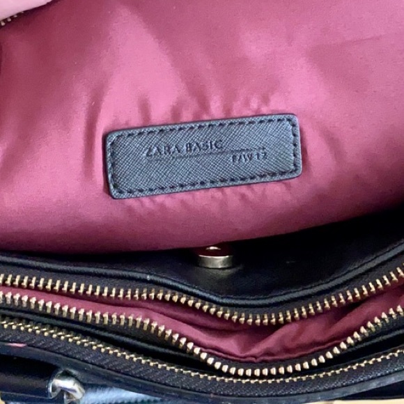 ZARA VEGAN WORK BAG BRIEFCASE BAG SHOULDER STRAP - Picture 9 of 16